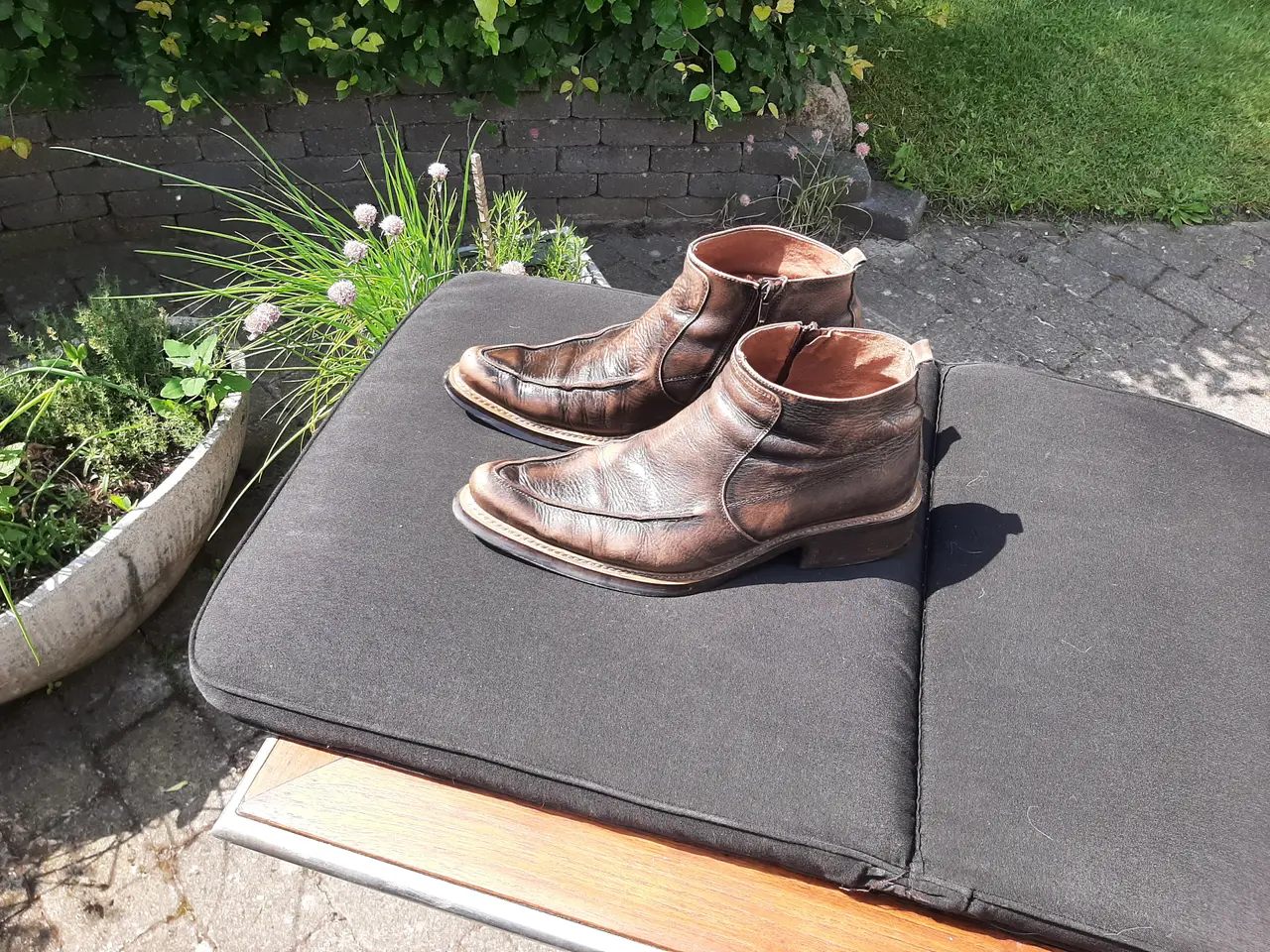 Billede 2 - Selected støvlet brun/ stor str.44 i stonewash