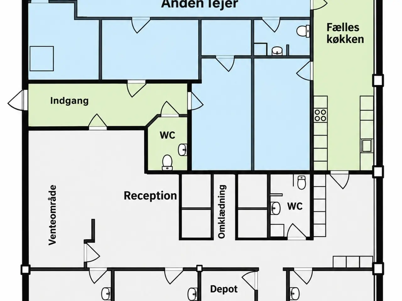 Billede 14 - Lys og velindrettet klinik på 179 m²