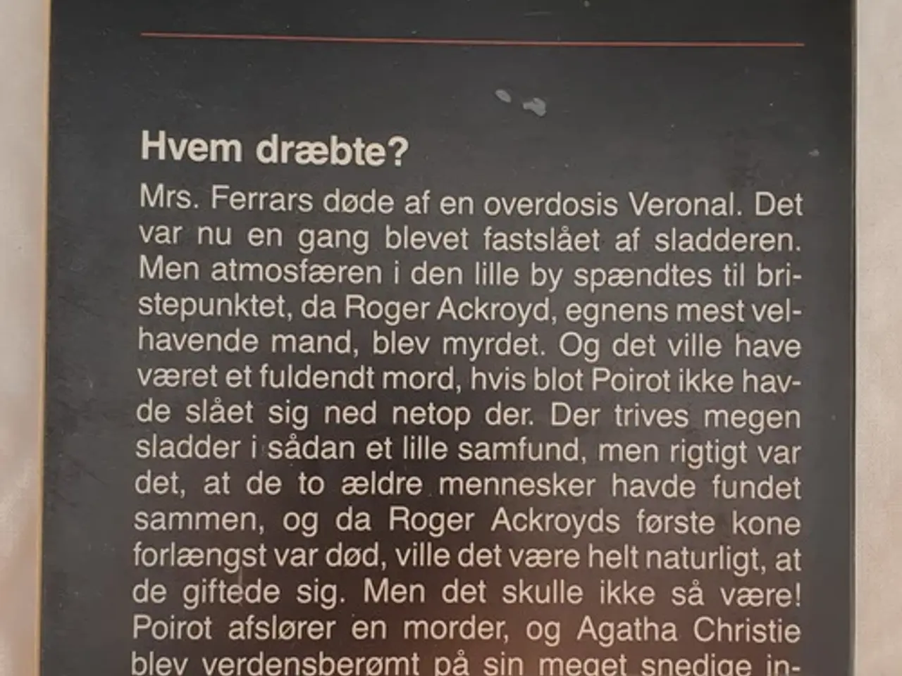 Billede 2 - Agatha Christie - Hvem dræbte.