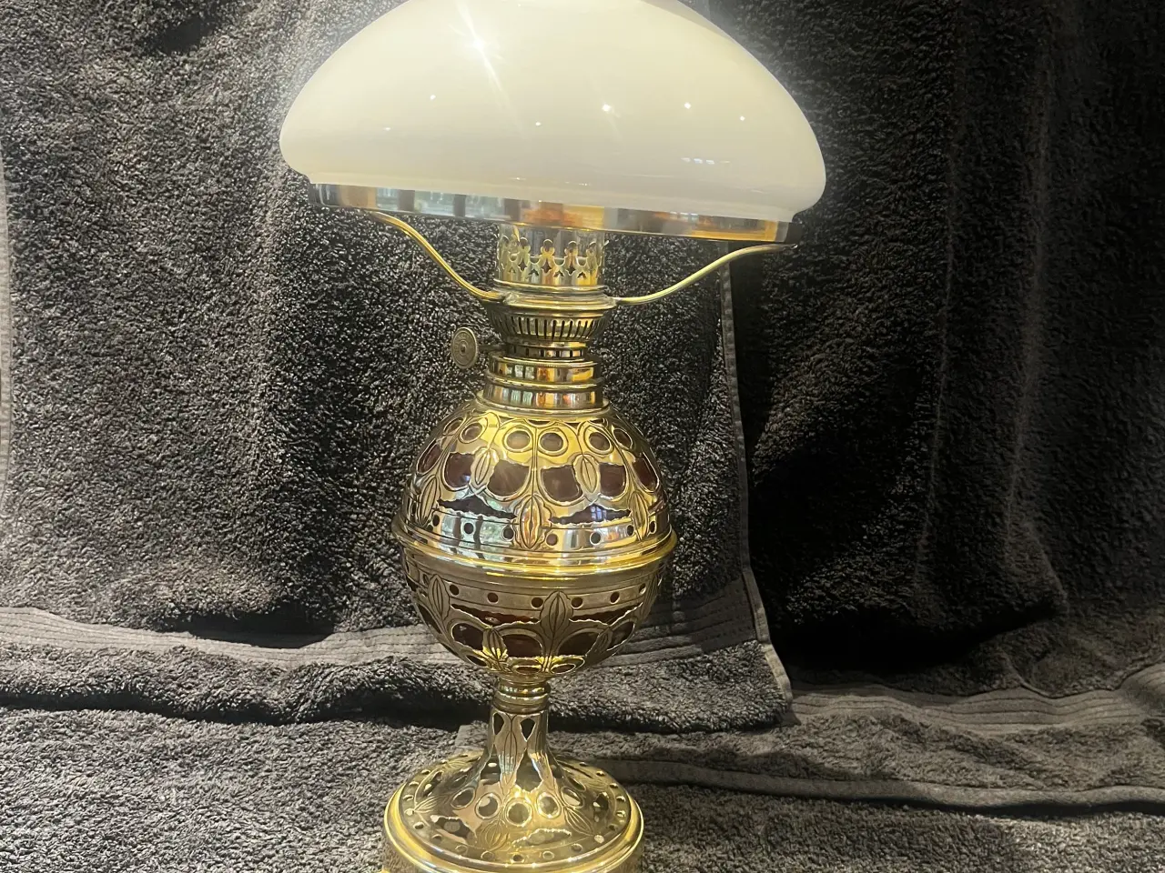 Billede 1 - Antik olie Lampe