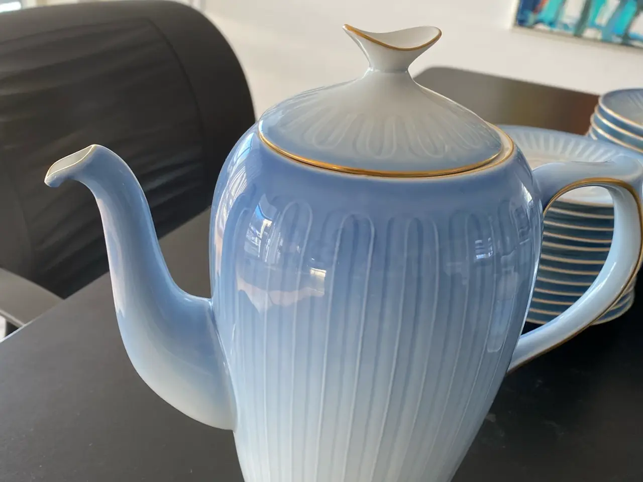 Billede 1 - Ballerina kaffestel m/guldkant