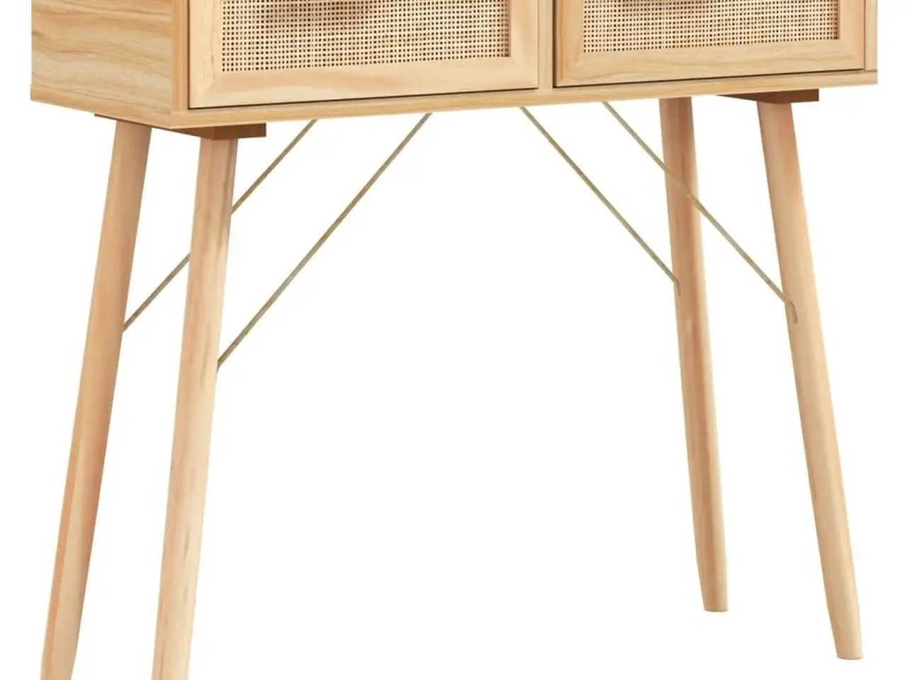 Billede 2 - Konsolbord med 2 skuffer 80 x 30 x 75 cm - brun