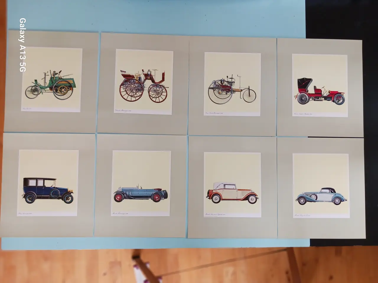 Billede 1 - Mercedes plakater med klassiske modeller.
