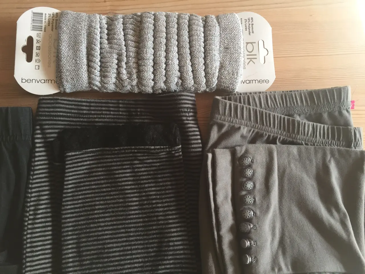 Billede 3 - 5 par leggins og 1 par benvarmere, i alt 150 kr.