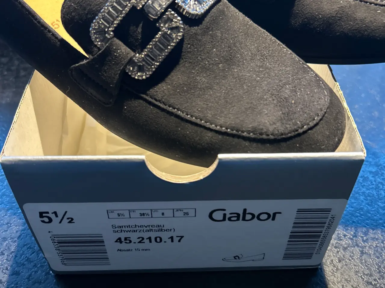 Billede 1 - Gabor sko sorte str 38 1/2 nye i æske
