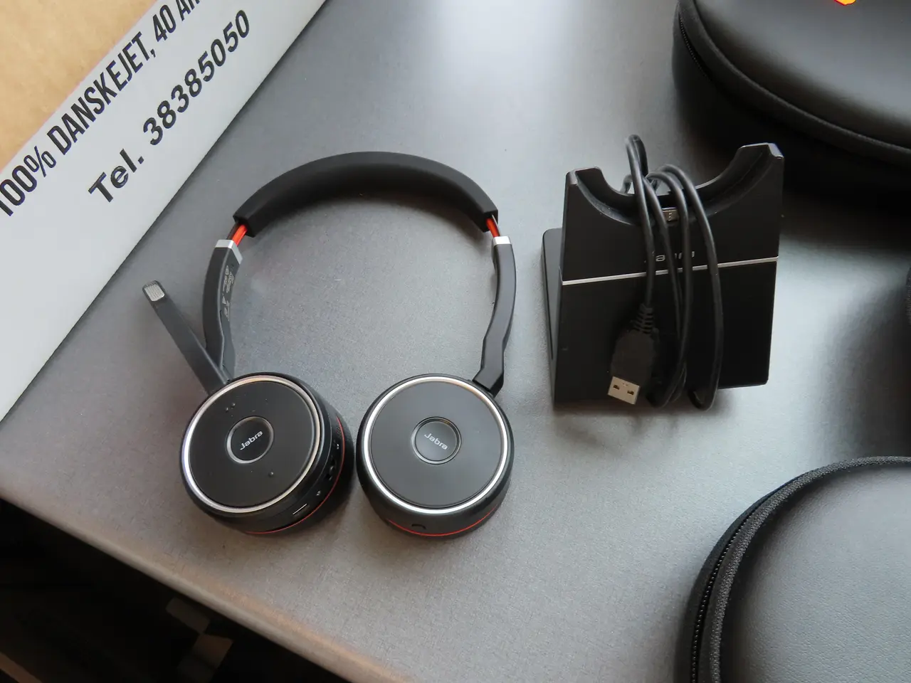 Billede 1 - 2 stk. Headset JABRA GN E75 med ladestand (uden dongle)