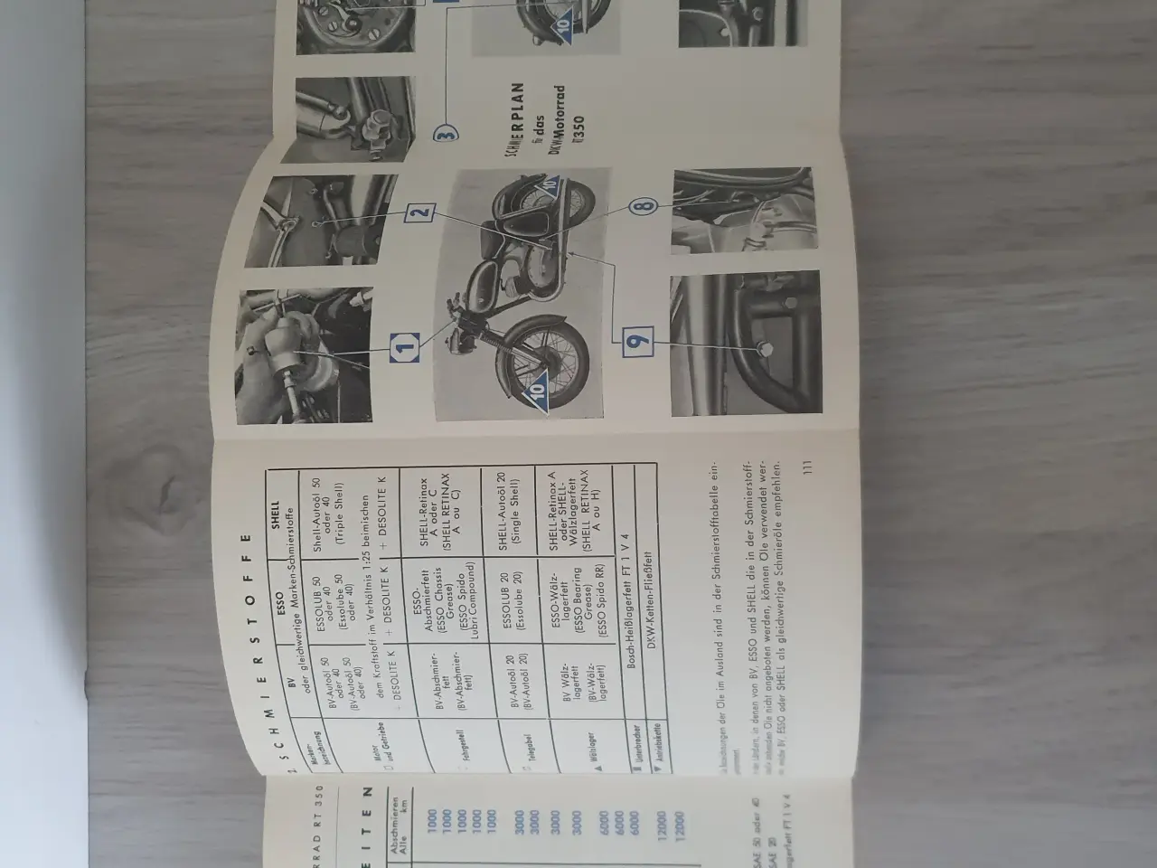 Billede 3 - DKW 350 Instruktionsbog