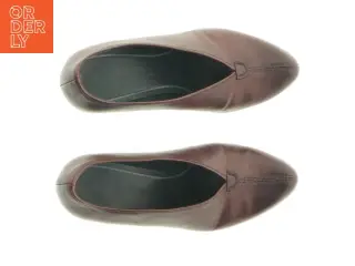 Brune læderpumps