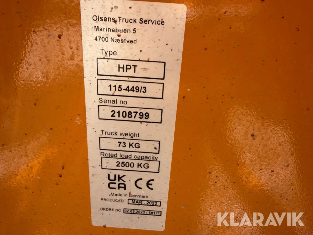 Billede 12 - Palleløfter Olsen Truck Service HPT