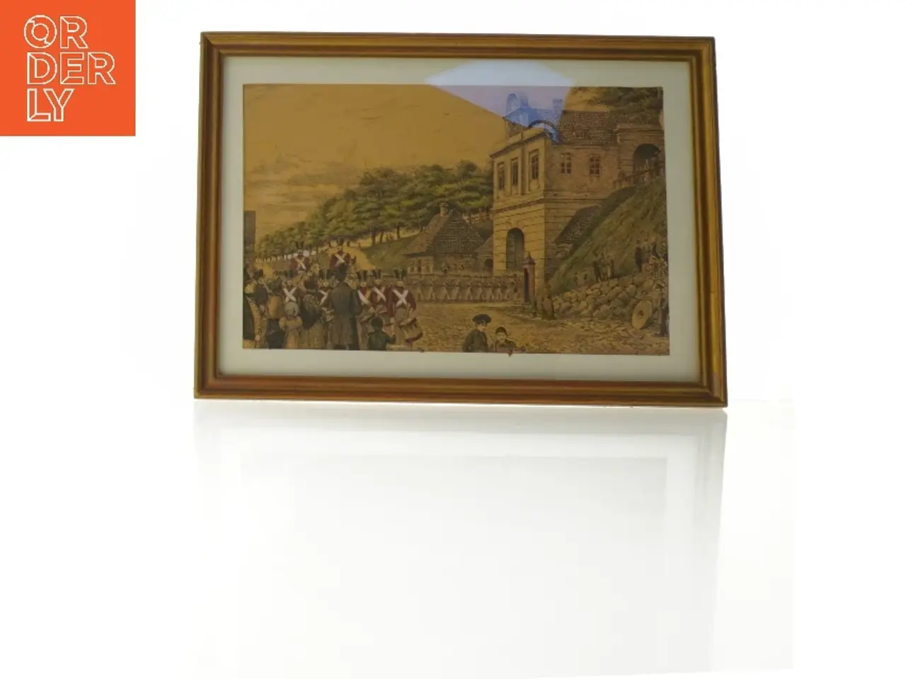 Billede 1 - Indrammet historisk tryk Franz Sedivy (str. 36,5 x 26,5 cm)
