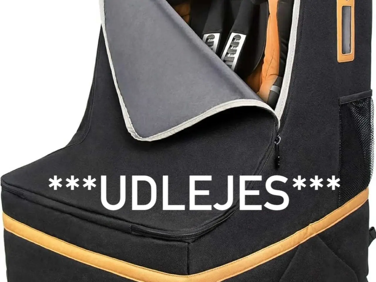 Billede 1 - UDLEJES - Rejsetaske til autostol