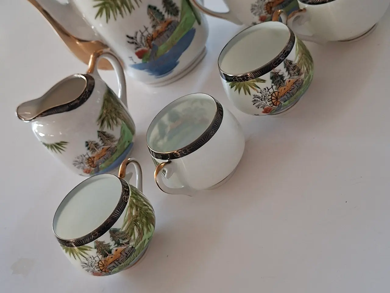 Billede 12 - Smukt vintage japansk kaffestel / testel – Hayashi