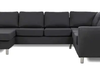 Laura hjørnesofa med chaiselong - venstrevendt, grå