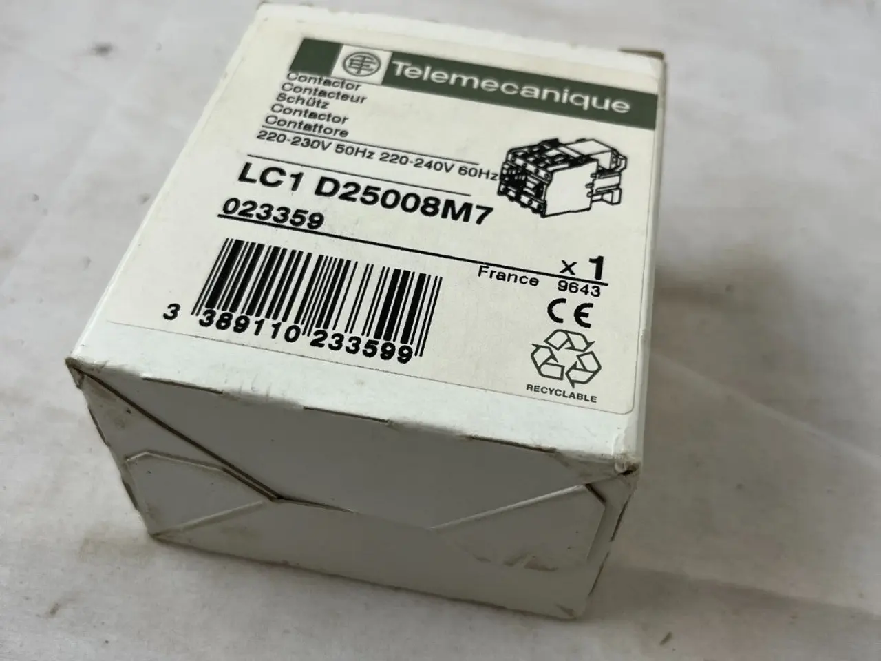 Billede 4 - Telemecanique LC1D25008M7 kontaktor 4-Pole 40A AC