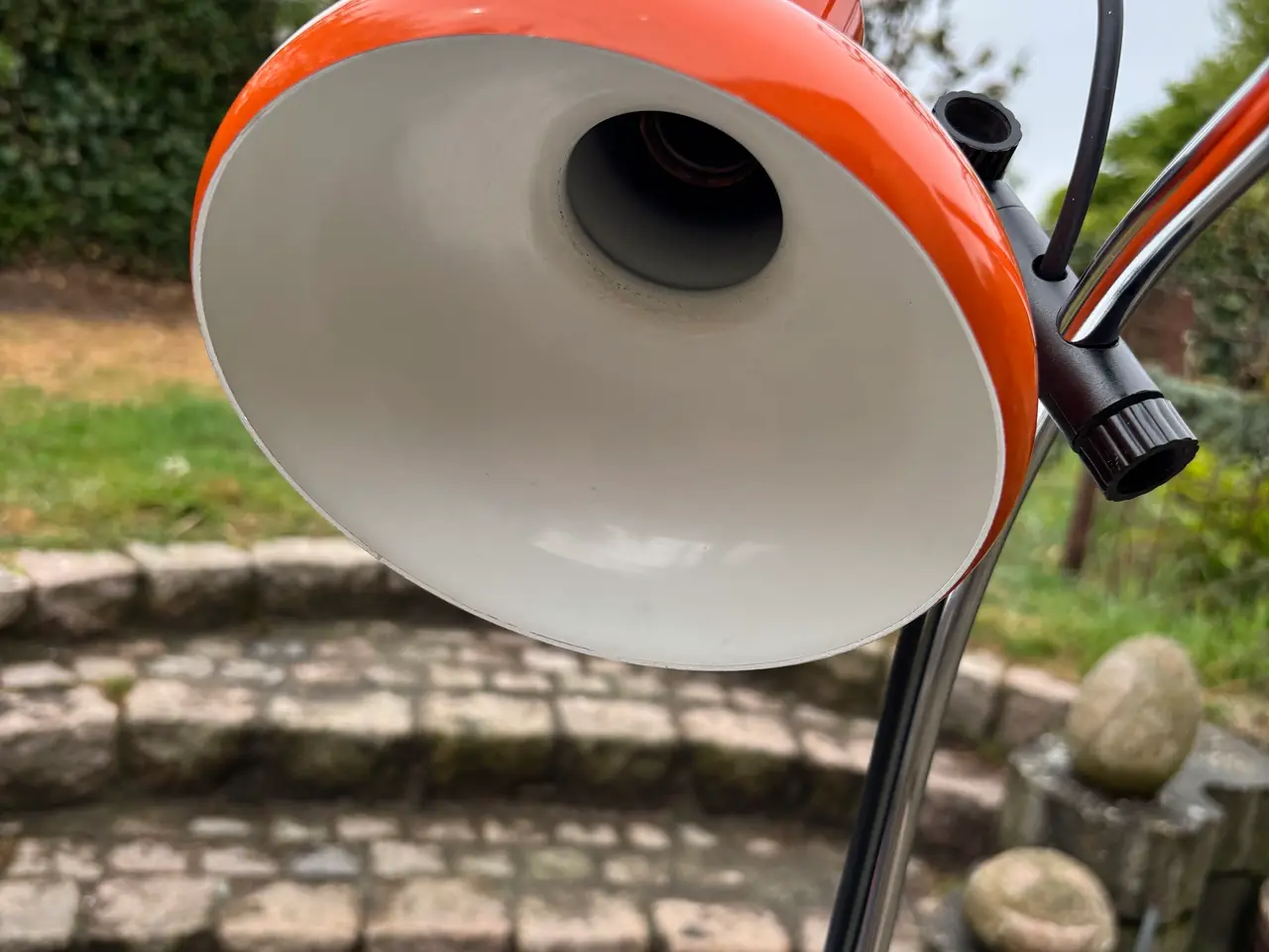 Billede 6 - Istandsat retro arkitektlampe – Orange 70’er ikon