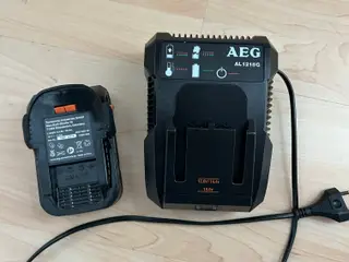 AEG poplader med god batteri 18v 2,0Ah