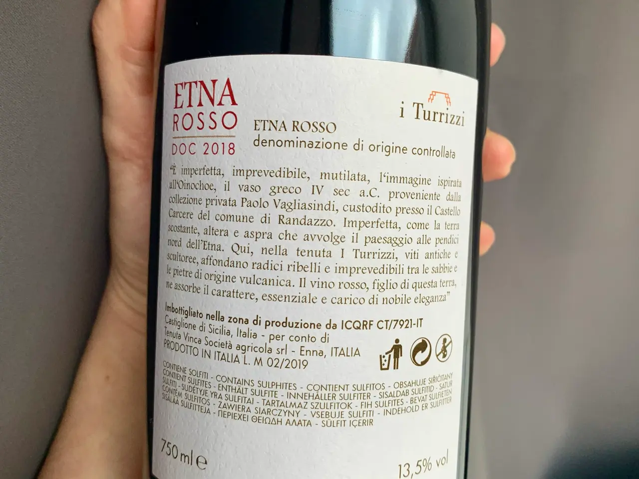 Billede 2 - Turrizzi ETNA Rosso DOC rødvin 2018