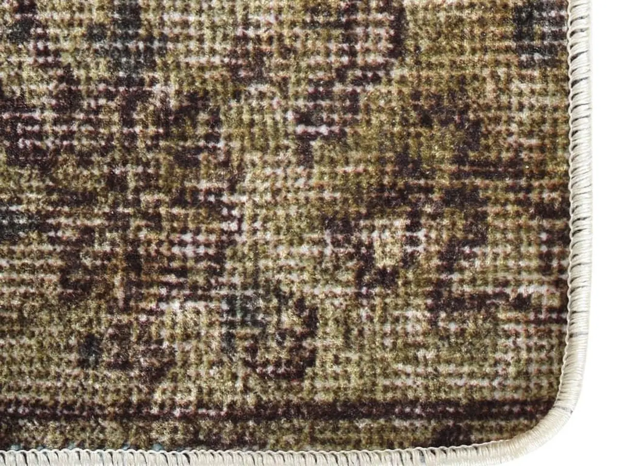 Billede 3 - Gulvtæppe 120x180 cm skridsikkert og vaskbart patchworkdesign
