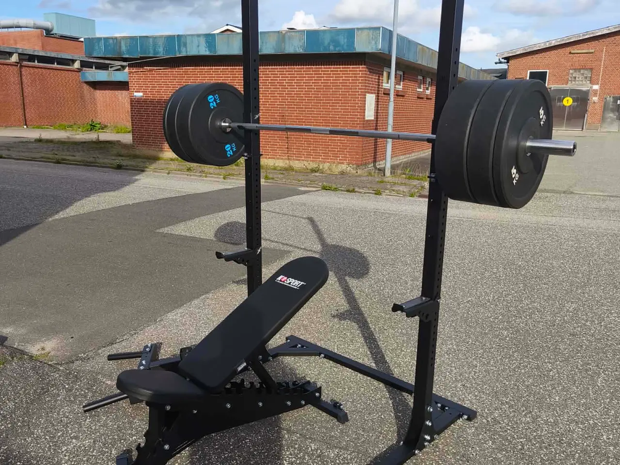 Billede 5 - Squat Rack Bænk Stang plus 100kg
