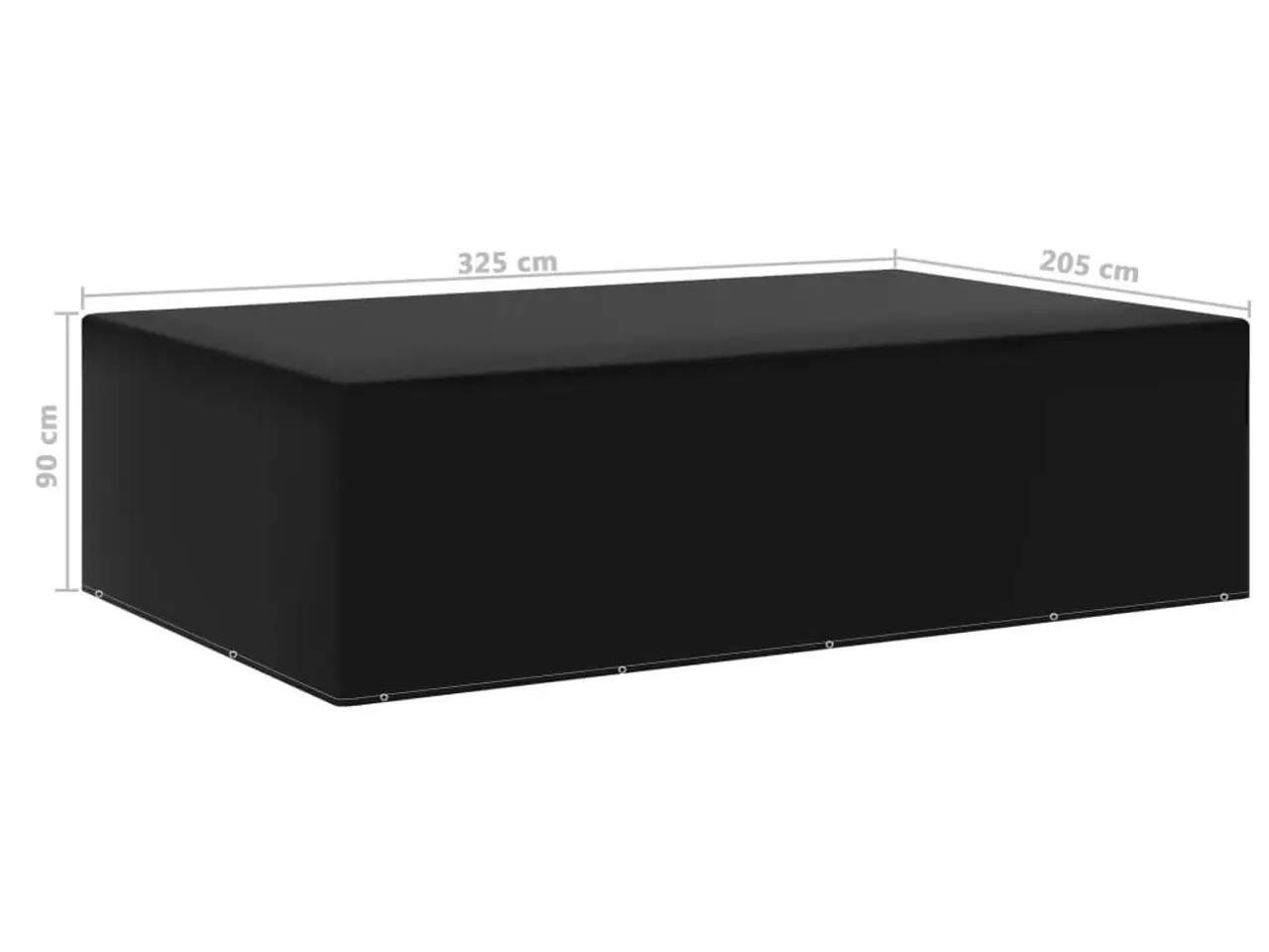 Billede 5 - Havemøbelovertræk 12 snørehuller 205x325x90 cm