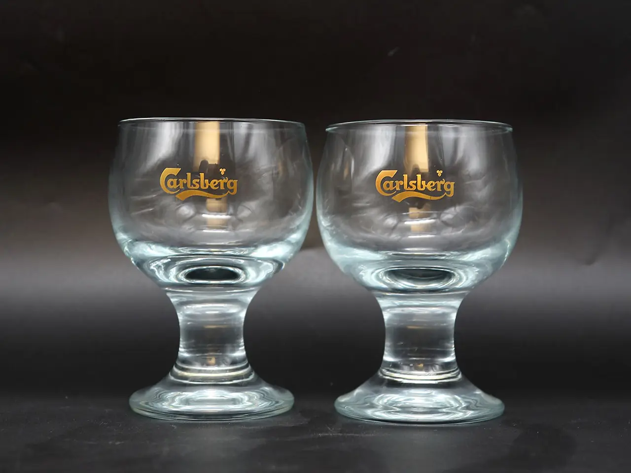 Billede 1 - 2 Holmegaard Danske Kroglas med Carlsberg-logo