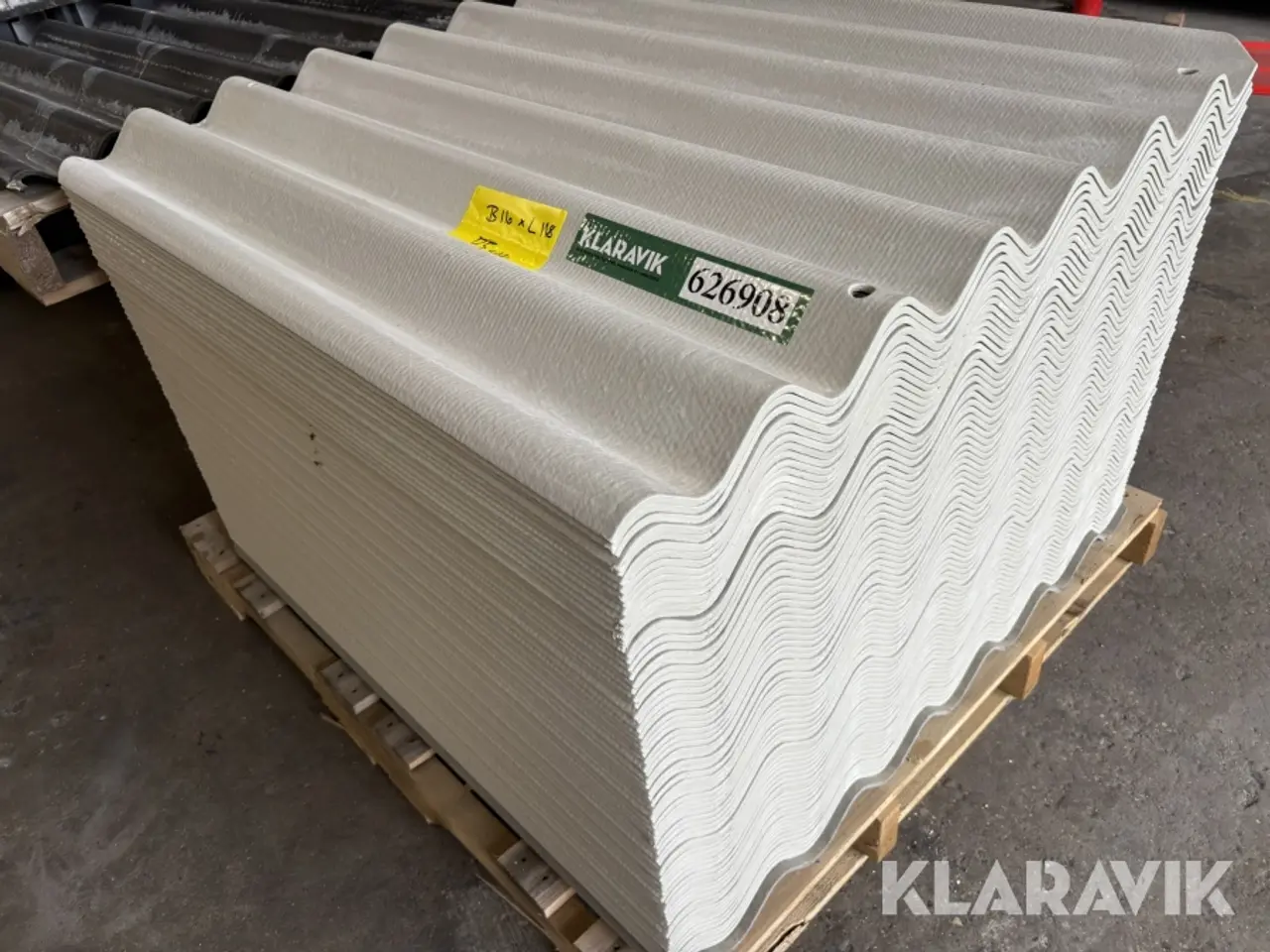 Billede 1 - Tagplader Etex 110 x 118 cm 75 Styk