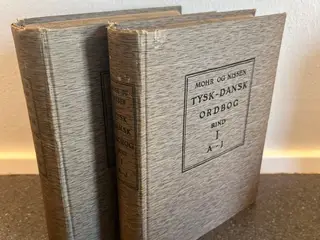 Antikvarisk Tysk-Dansk ordbog fra 1900 m.ex-libris