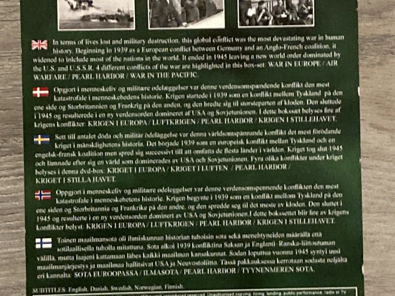 Billede 2 - 2 DVD’er: World War II