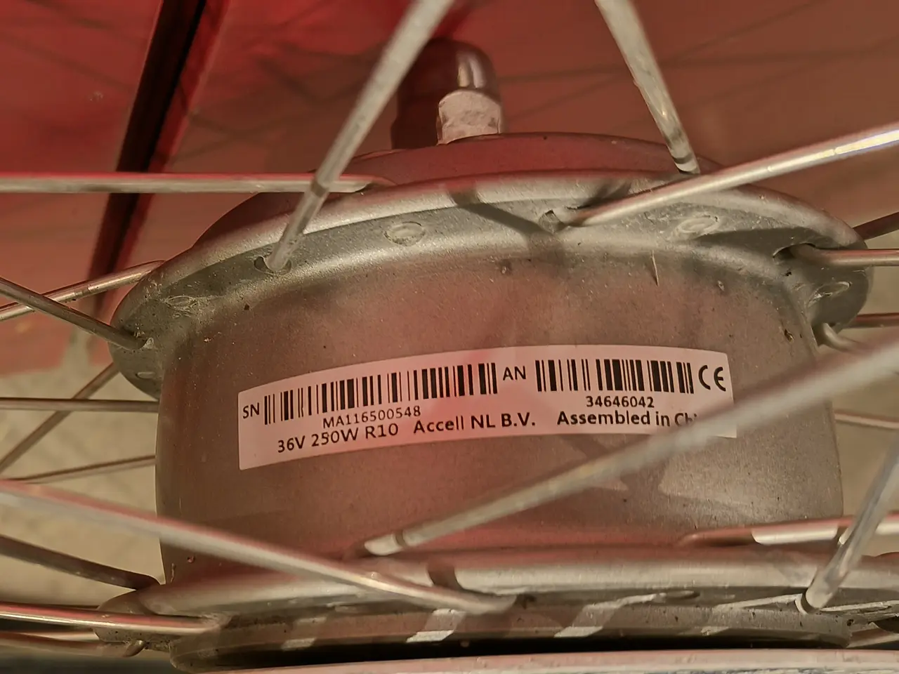 Billede 8 - 36 Volt forhjul-navmotor på 250W