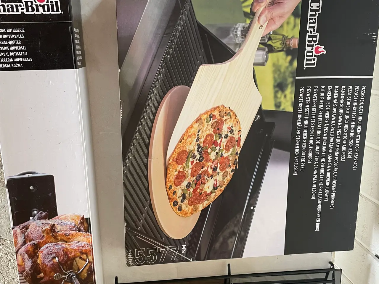 Billede 1 - Rotisserie og pizzasten og spade