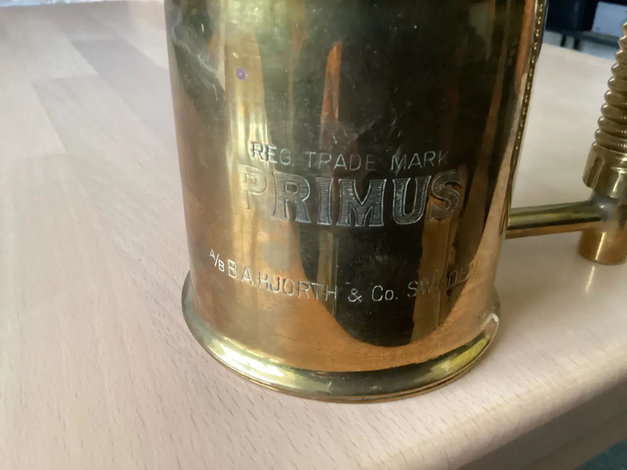 Billede 5 - Antik primus af messing sælges.