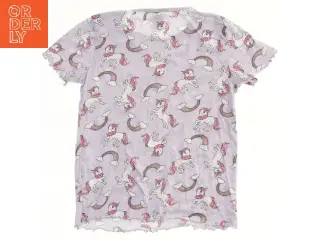 T-shirt med enhjørninge og regnbueprint fra Lindex (str. 122)