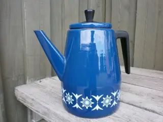 Retro - Blå Kaffekande - Emaljeret
