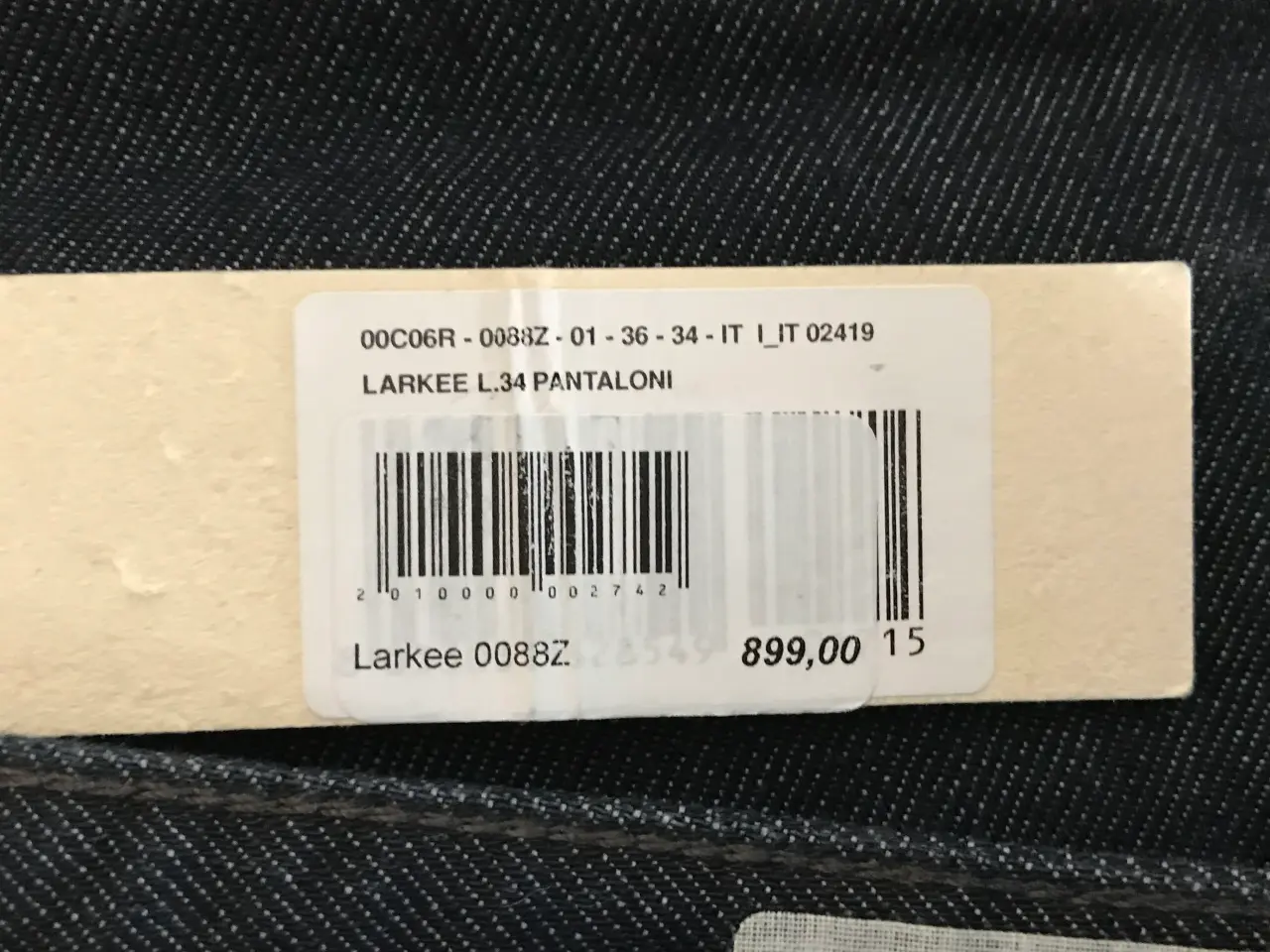 Billede 5 - Diesel Larkee 36x34 bukser ubrugte