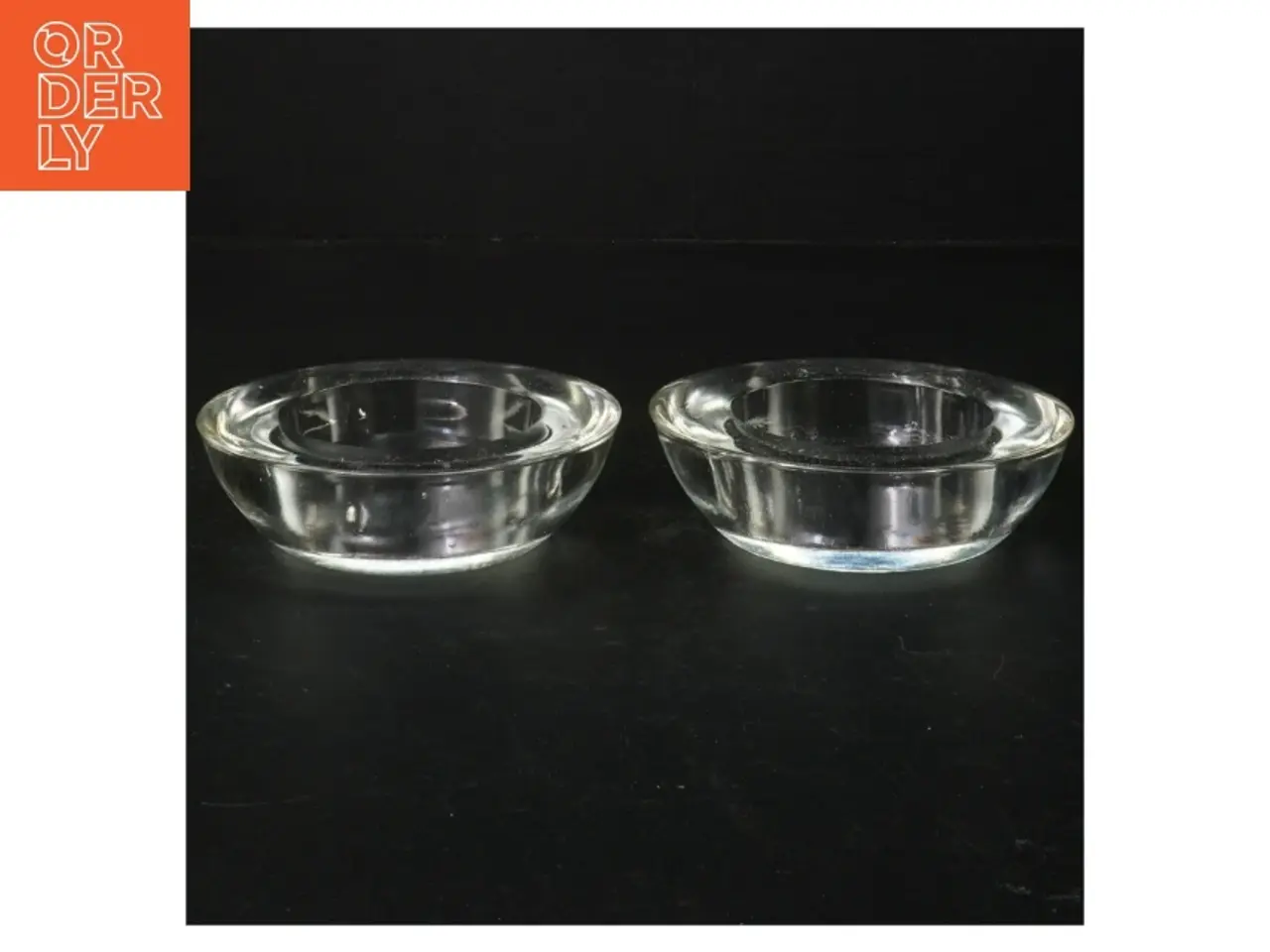 Billede 1 - Glas stearinlys holder (str. Ø 11 cm)
