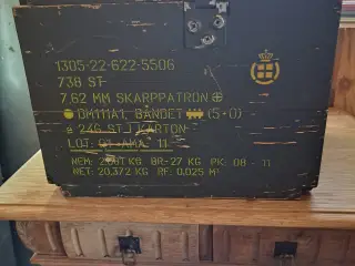Militær kasser. 3..stk