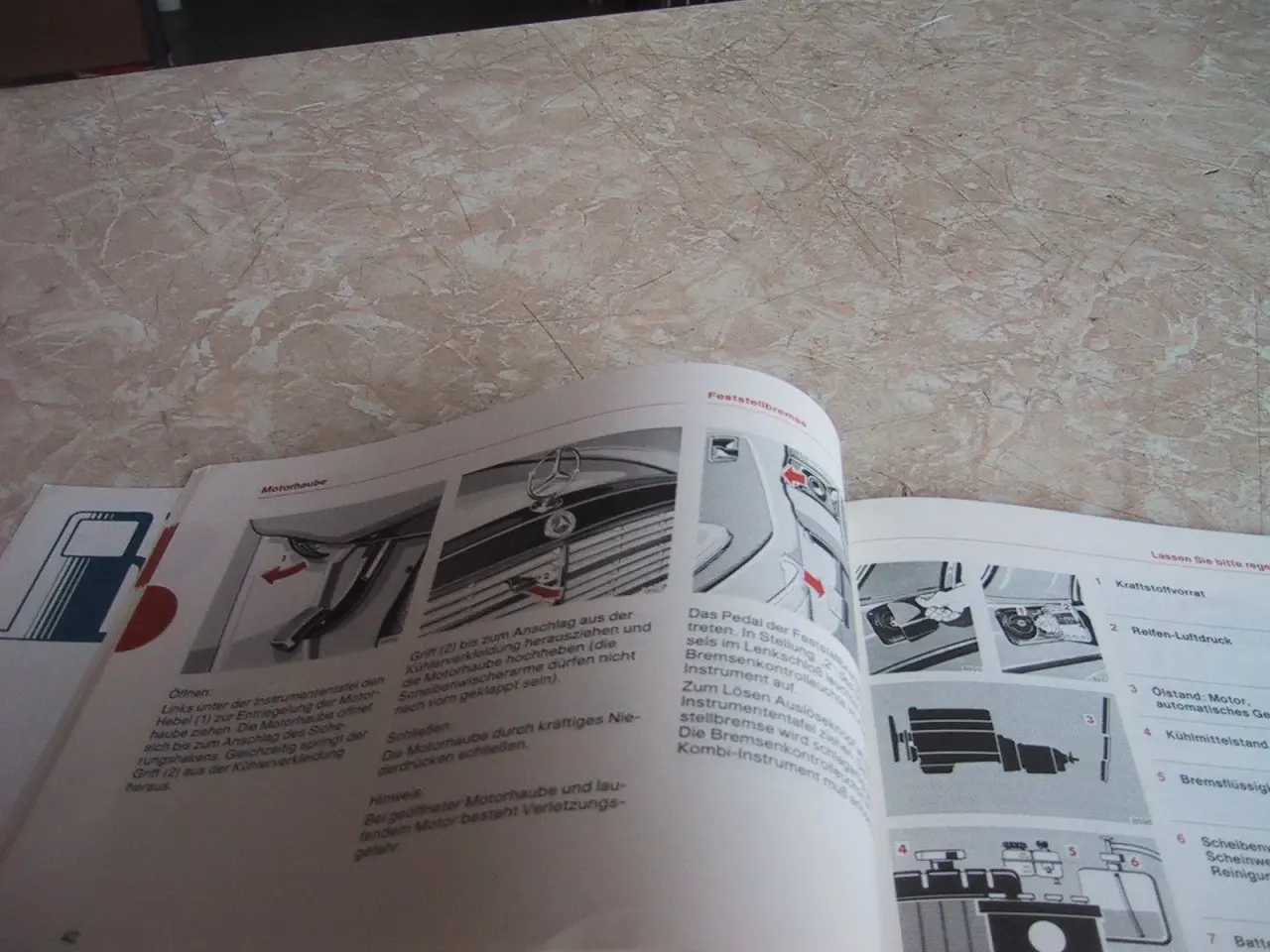 Billede 4 - Instruktions Bog  Mercedes 123 D 