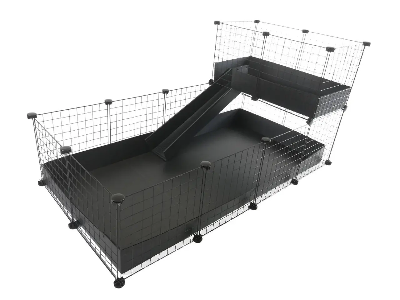 Billede 1 - Modulbur C&C 4x2 med loft 2x1 og sort rampe