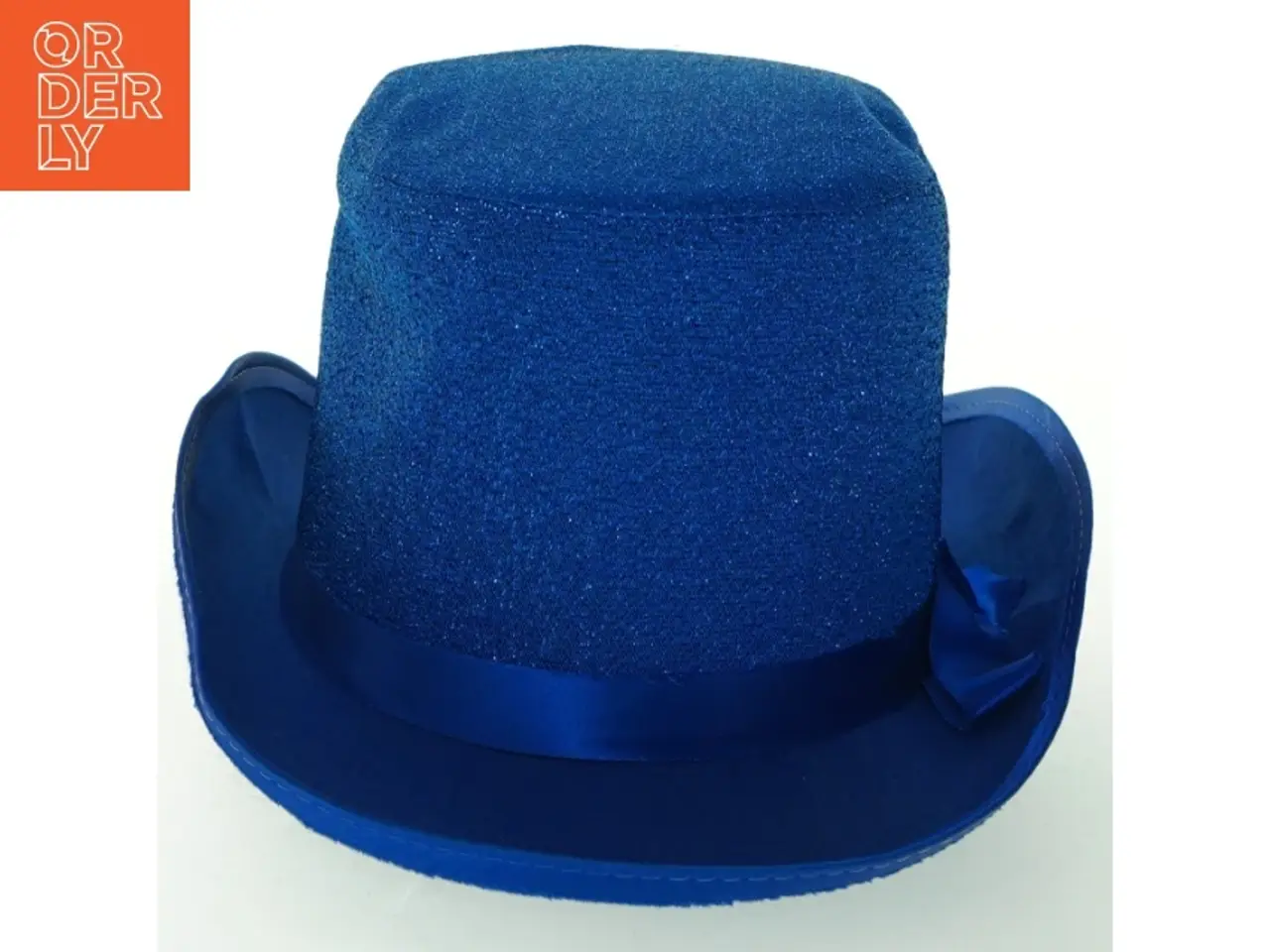 Billede 3 - Blå glitter hat (str. Ø. 30 cm)