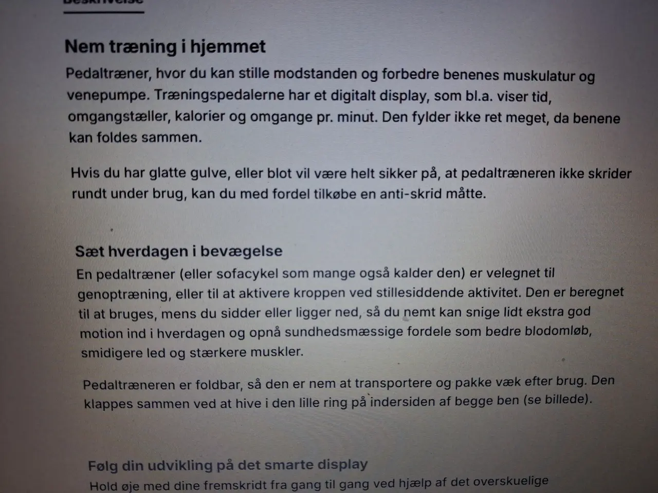Billede 6 - Pedaltræner