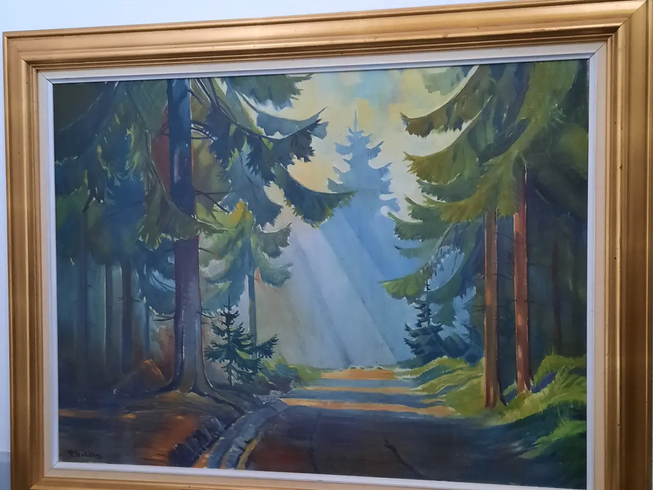 Billede 1 - Akrylmaleri. St..94 X 76 cm.