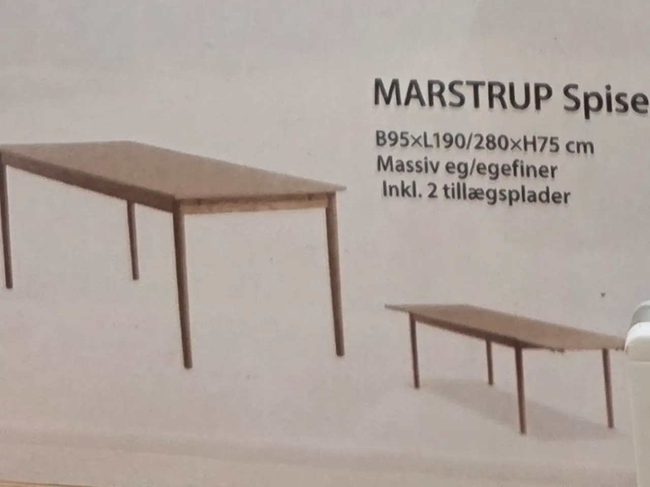 Billede 1 - KØBES: Jysk Marstrup spisebord