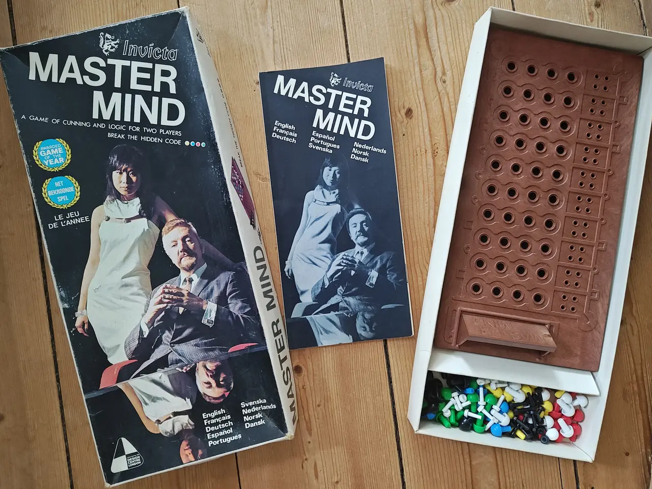 Billede 1 - Gammelt Retro Master Mind Brætspil Mastermind