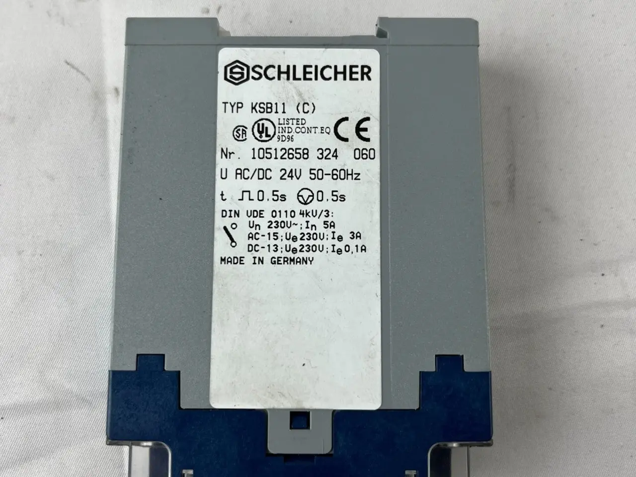 Billede 5 - Schleicher KSB11(C) Time relæ modul 24V AC/DC 0.5s