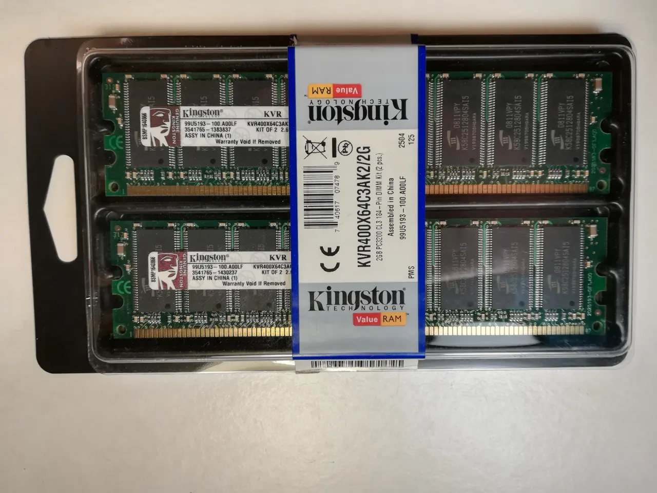 Billede 1 - Kingston DDR SDRAM til gammelt bundkort