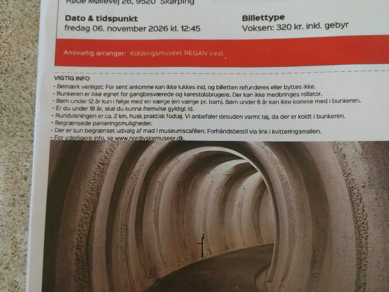 Billede 1 - Regan Vest billetter 2 stk