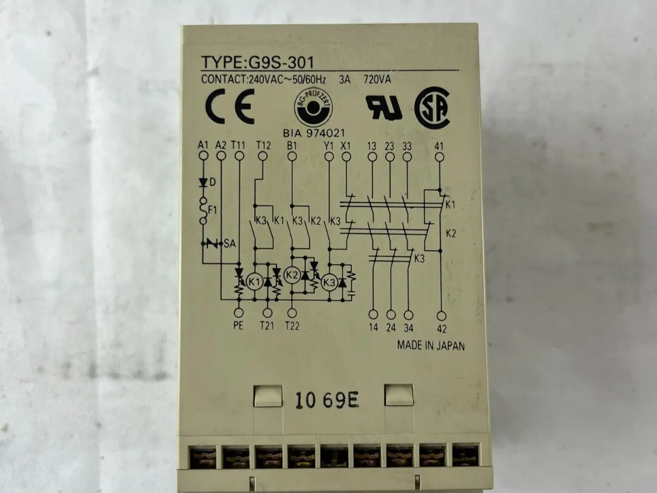 Billede 8 - Omron G9S-301 DC24 sikkerhedsrelæ Unit 3PST-NO 24V