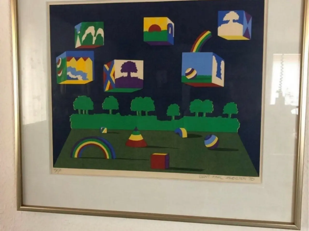 Billede 1 - Kunst Litografi af Bent Karl Jacobsen