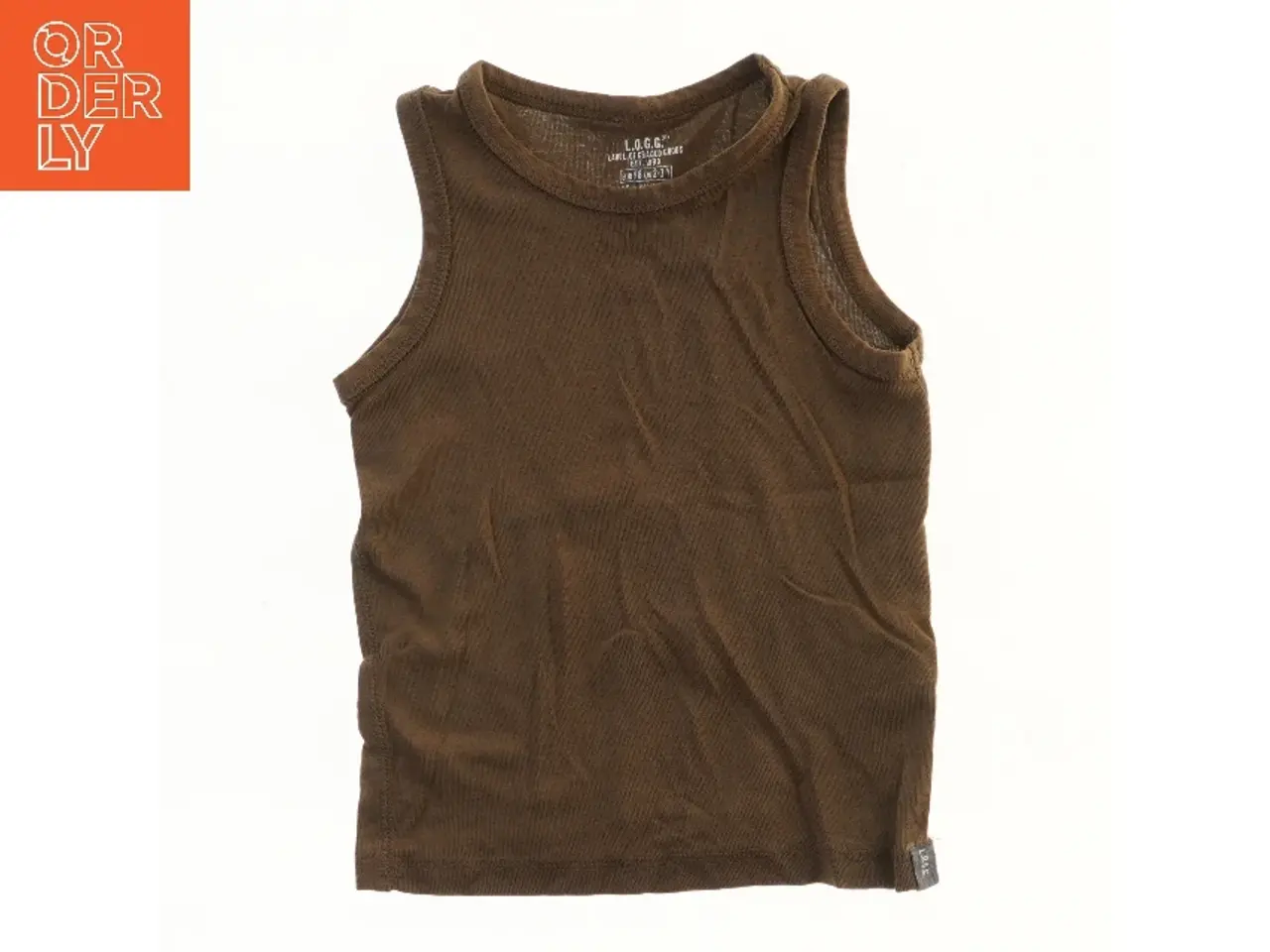 Billede 1 - Ærmeløs brun top fra H&M (str. 98)