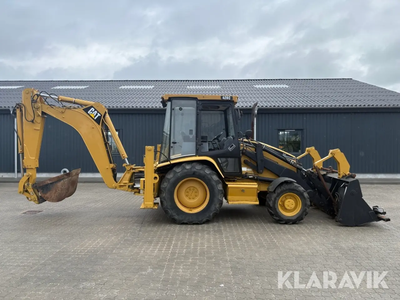 Billede 5 - Rendegraver Caterpillar 428C med tilbehør